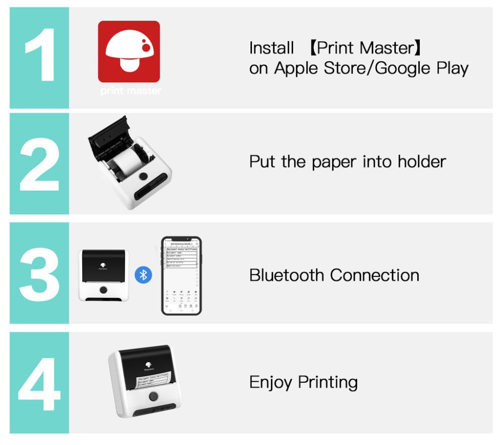 Phomemo M200 Portable Bluetooth Thermal Label Printer