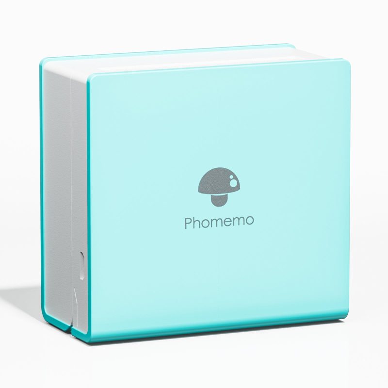 Cyan Phomemo M02 Mini Portable Printer, high-quality printer capable of printing various thermal stickers