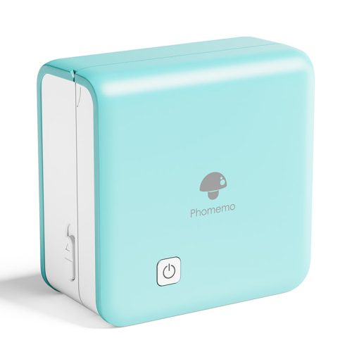 Cyan Phomemo M02 PRO Bluetooth Mini Printer, high-quality printer for various thermal stickers