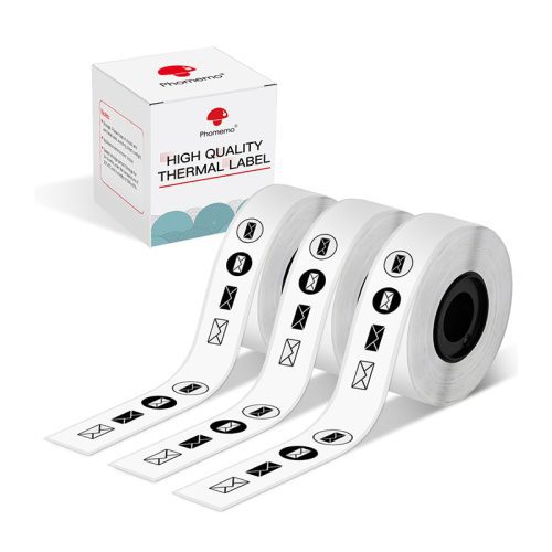 Phomemo 15mmx6m White Continuous Sticker Label for D30/D35/Q30/Q30S