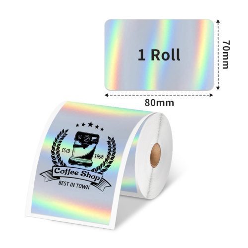 Phomemo 70x80mm Holographic Sticker Thermal Label 2