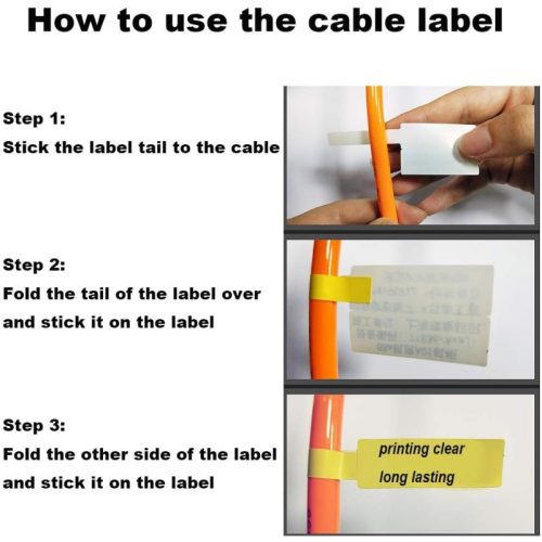 Phomemo Cable Wire Label Tape usage