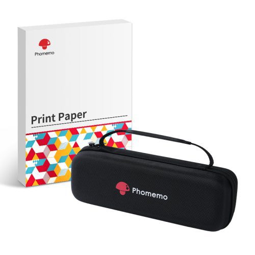 Phomemo Letter & A4 Paper comes with a free printer bag compatible with the M832