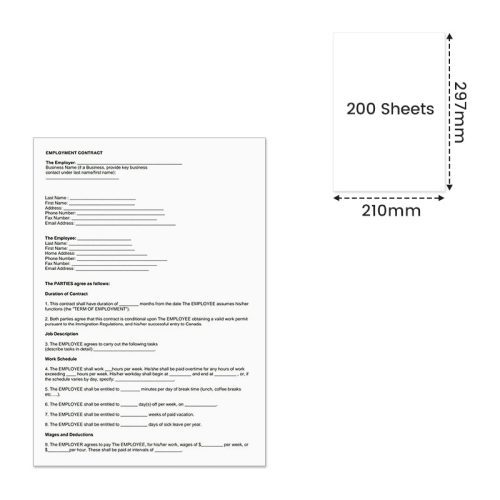 Phomemo Letter & A4 Thermal Paper dimensions and sizes