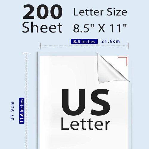 Phomemo Letter Thermal Paper Size Details 200 Sheets