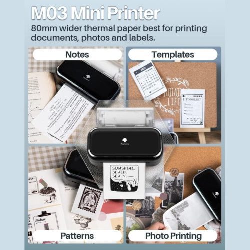 Phomemo M03 Mini Thermal Printer Printing Wider Thermal Paper