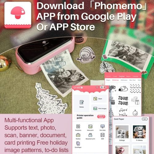 Phomemo M03 Mini Thermal Printer With Free Printer App