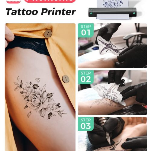 Phomemo M08F Tattoo Stencil Printer print tattoo stencils