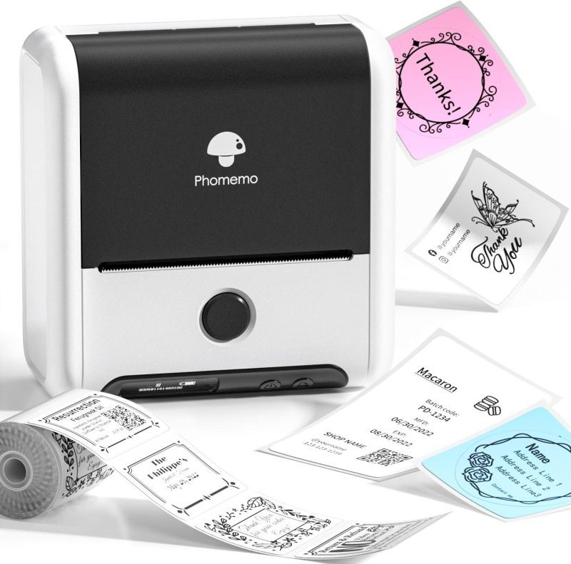 Phomemo M200 Commercial Portable Label Maker white  can print different types of labels