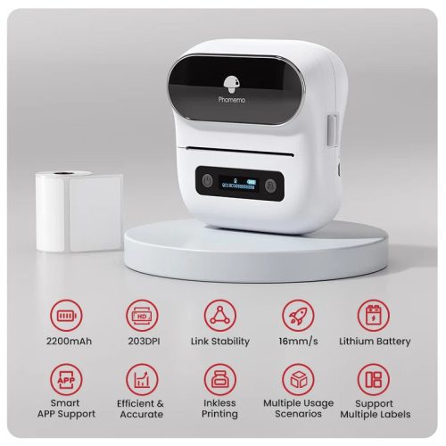 Phomemo M220 commercial QRcode Label Maker White 2 a