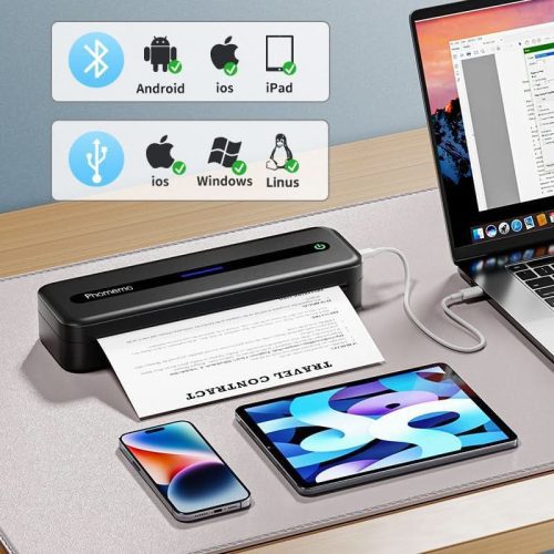 Phomemo M832 bluetooth portable printer supports wireless connection