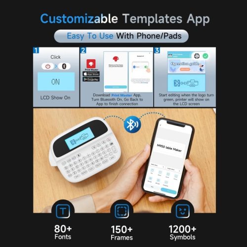 Phomemo M950 bluetooth label maker usage