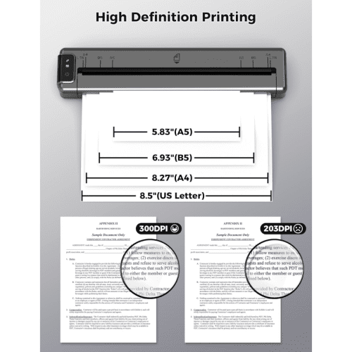 Phomemo Q302 Wireless Mobile Thermal Printer High Definition