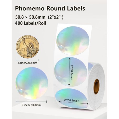 Phomemo SLR 2 2 400 LS shipping label phomemo round labels