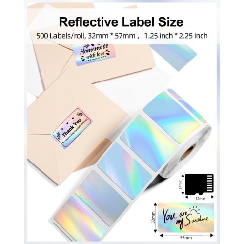 Phomemo SLR 2 2 400 LS shipping label reflective label size