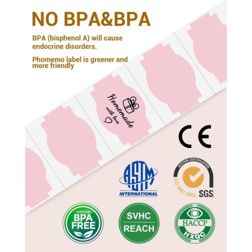 Phomemo SLR 3 2 500 PY1 shipping label is no bpa