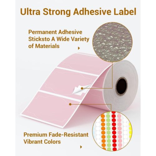 Phomemo SLR 3 2 500 PY1 shipping label is ultra strong adhesive label