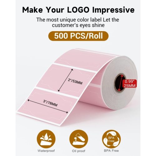 Phomemo SLR 3 2 500 PY1 shipping label make your logo impressive