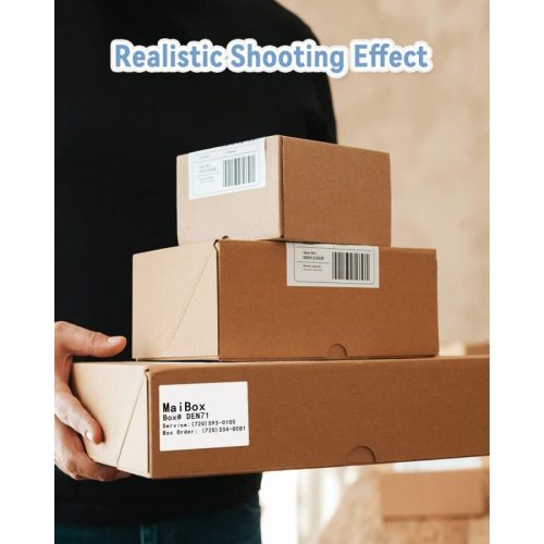 Phomemo SLR 4 3 500 shipping label is realistic shooting effect