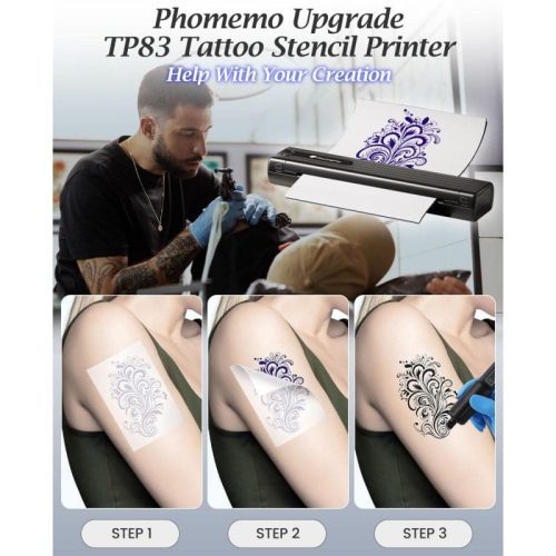 Phomemo TP83 Thermal Tattoo Printer Makes Tattoo Artists More Professional