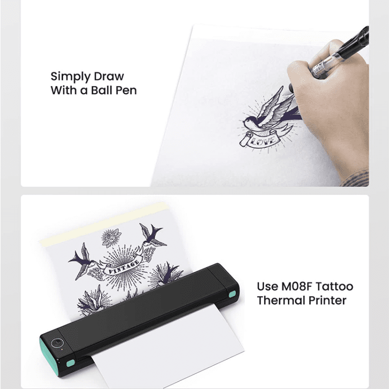 Phomemo Tattoo Stencil Paper Printing Detailed Tattoo Templates Easier Than Hand Drawn