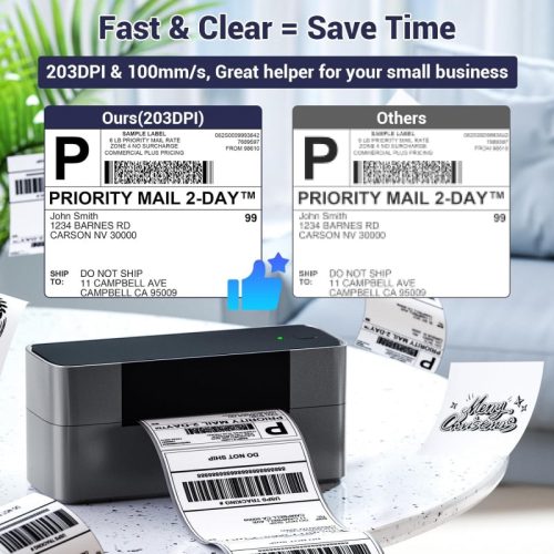 Phomemo pm 245 btz wireless label printer fast print speed