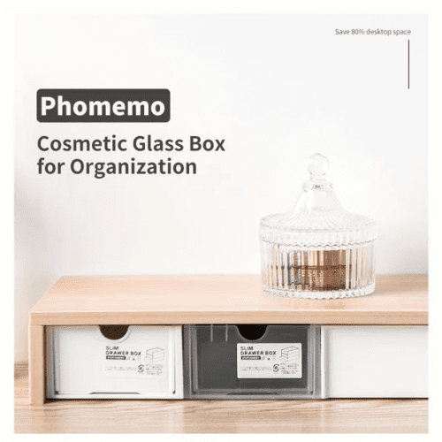 PhomemoCosmeticGlassBoxforOrganization