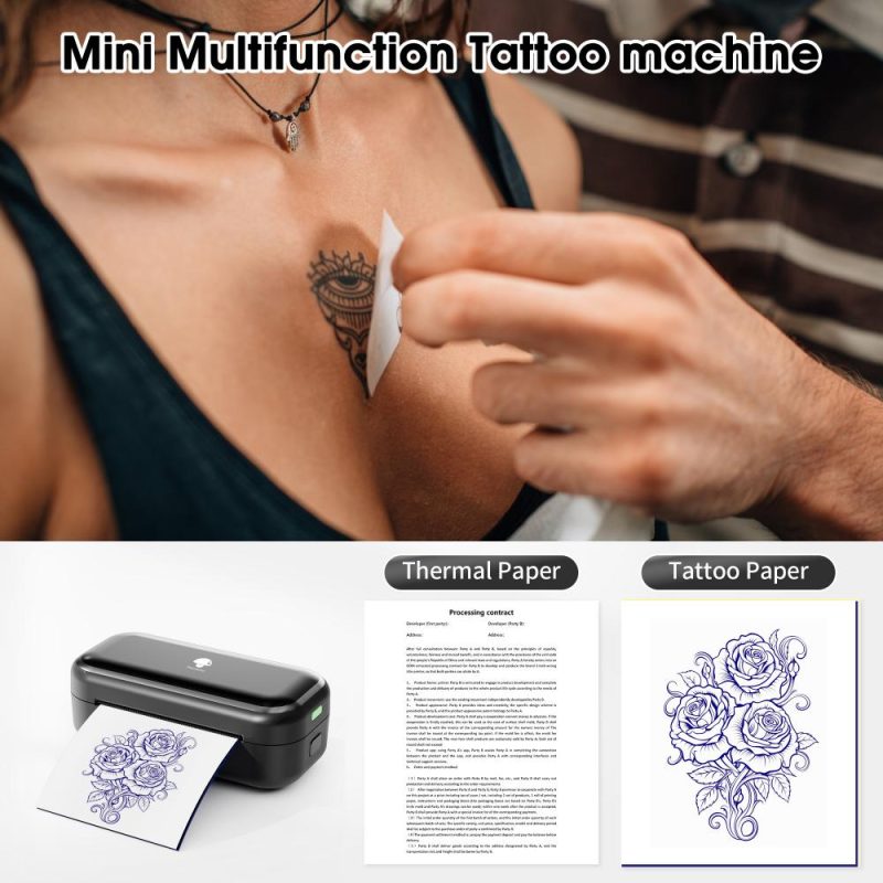 PhomemoM03BluetoothTattooStencilMiniPrinter 4