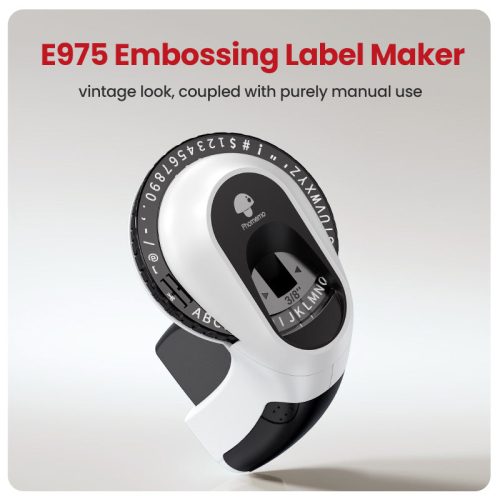 Phomemo E975 Embossing Home Label Maker with 6 Tapes 5