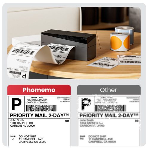 Phomemo PM249BT Bluetooth shipping label printer 3