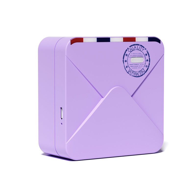 Purple Phomemo M02S Inkless Pocket Printer high-quality printer capable of printing various thermal stickers