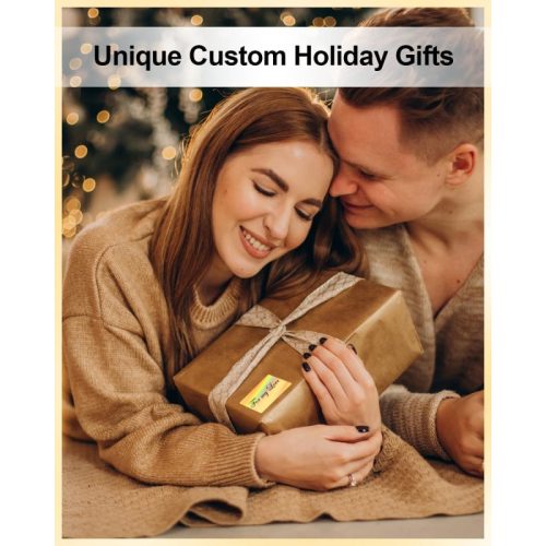 phomemo 2.25x1.25 500 laser golden shipping label is unique cutom holiday gifts