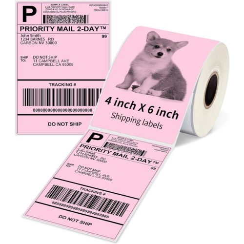 phomemo roll shiping label pink2