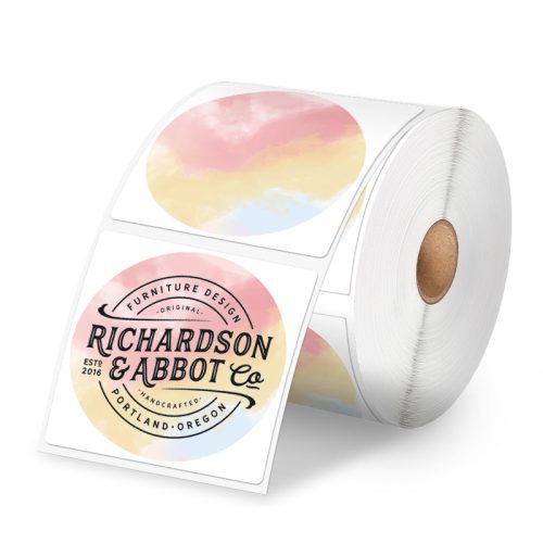 Phomemo 3” Self-Adhesive Round Thermal Sticker Label for Shipping Label Printer