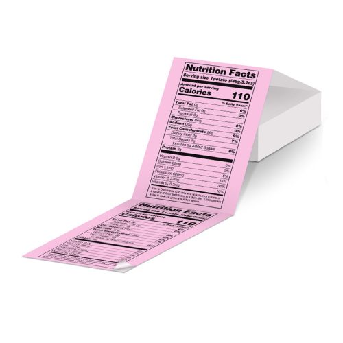 Phomemo 4''x 6'' Fan-Fold Thermal Direct Labels for Shipping Label Printer-pink 100