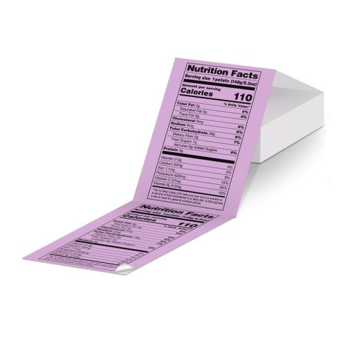 Phomemo 4''x 6'' Fan-Fold Thermal Direct Labels for Shipping Label Printer purple