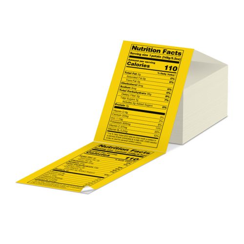 Phomemo 4''x 6'' Fan-Fold Thermal Direct Labels for Shipping Label Printer yellow