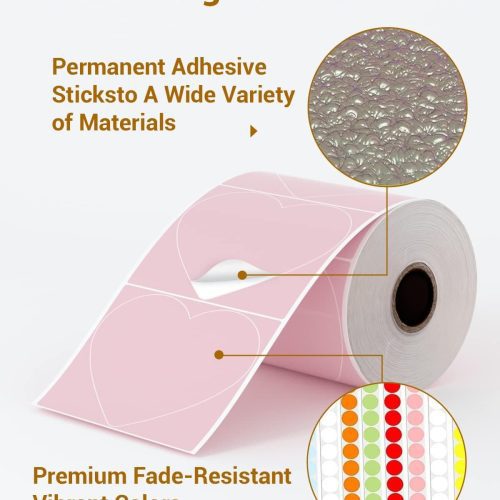 phomemo shipping label SLR 3 3 500 X is ultra strong adhesive lablel