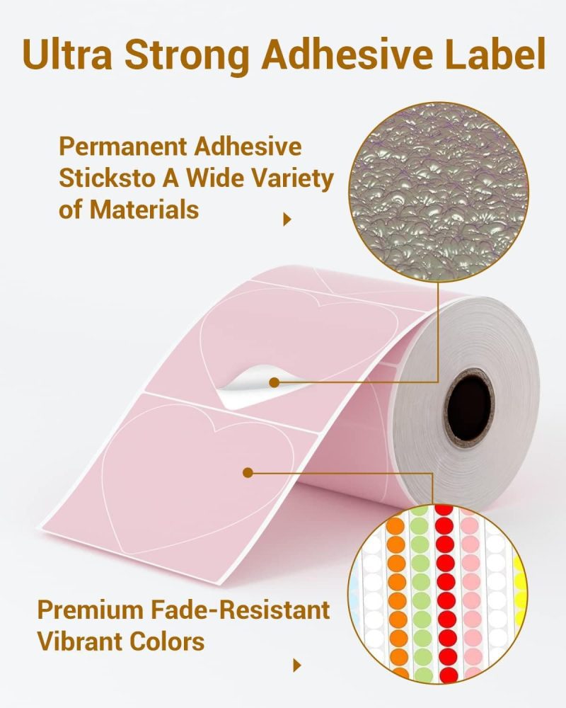 phomemo shipping label SLR 3 3 500 X is ultra strong adhesive lablel