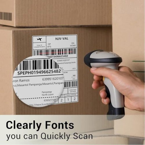 phomemo shipping label clearly fonts you can quickly scan