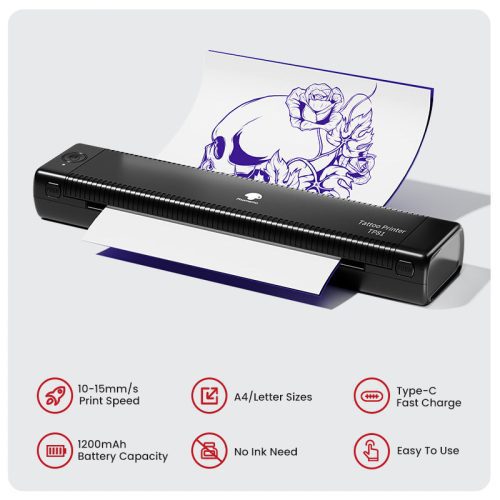 phomemo tp81 no ink need tattoo stencil printer