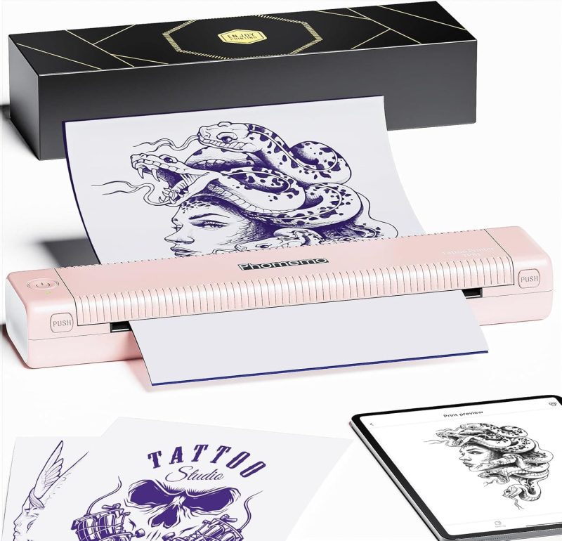 phomemo tp81 tattoo printer pink