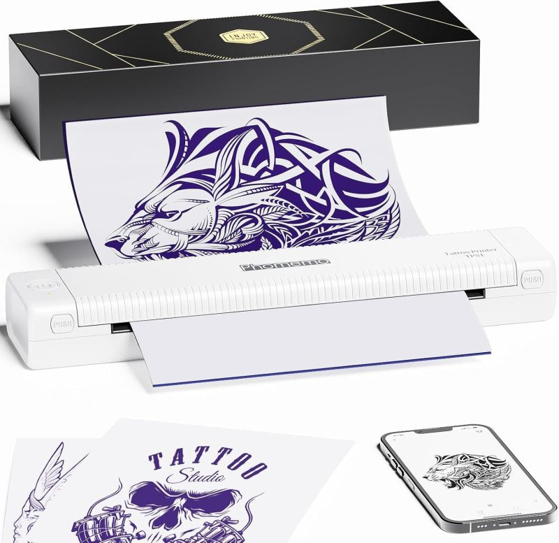 phomemo tp81 tattoo printer white